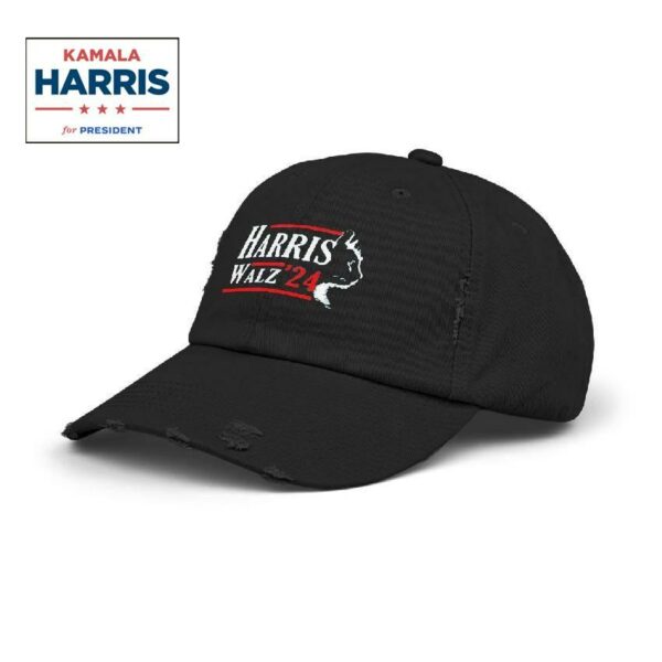 Kamala Harris Waltz Walz 2024 Presidential Distressed Cap