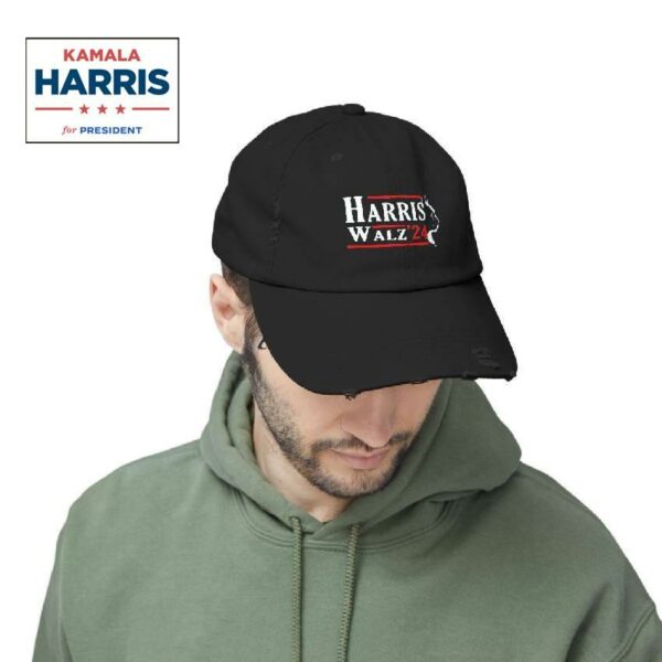 Kamala Harris Waltz Walz 2024 Presidential Distressed Cap