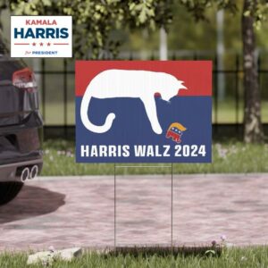 Cat Ladies For Kamala Yard Sign