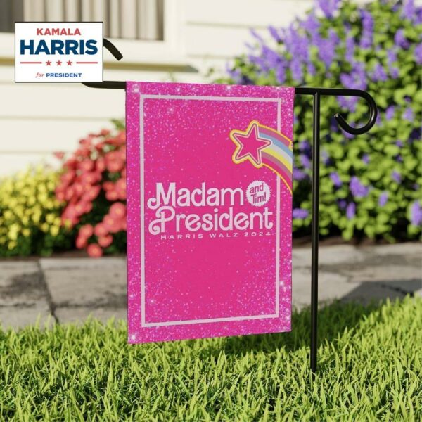 Madam President (and Tim!) - Harris Walz 2024 House Flag