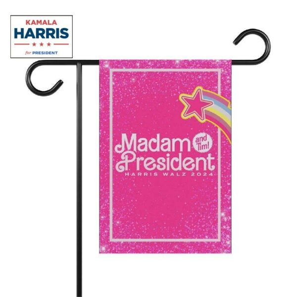 Madam President (and Tim!) - Harris Walz 2024 House Flag