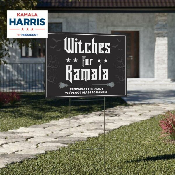 Witches For Kamala Harris Halloween Yard Sign